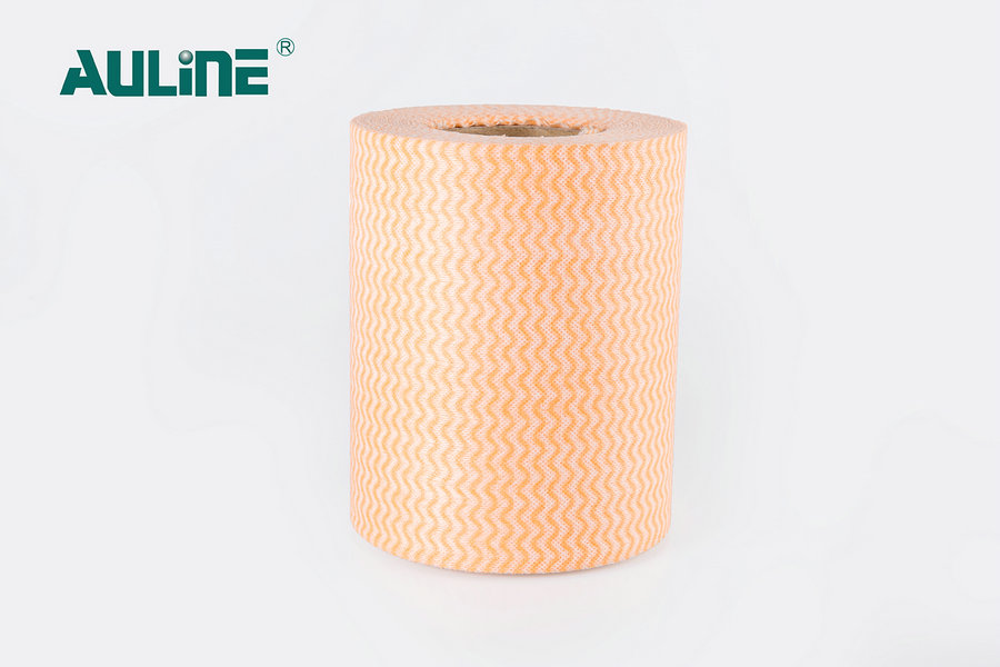 Debajo de la serie de pulpa de madera impresa de Spunlace Nonwoven Orange